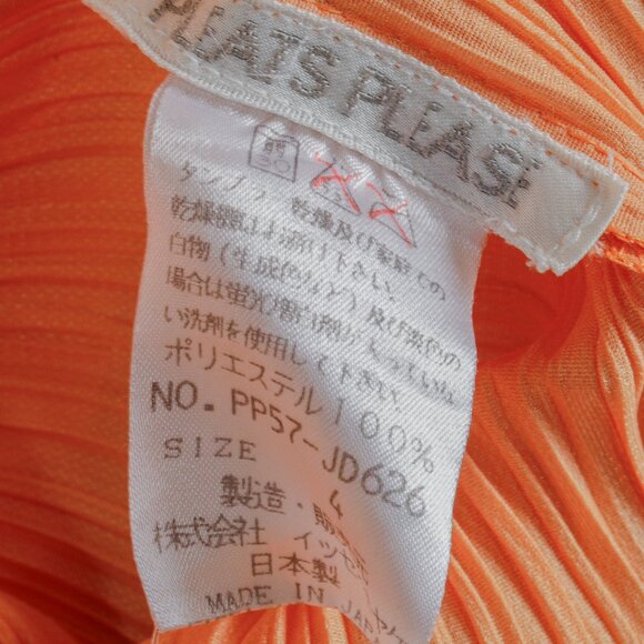 Issey Miyake Pleats Please Light Coral Orange Jacket - Picture 7 of 8